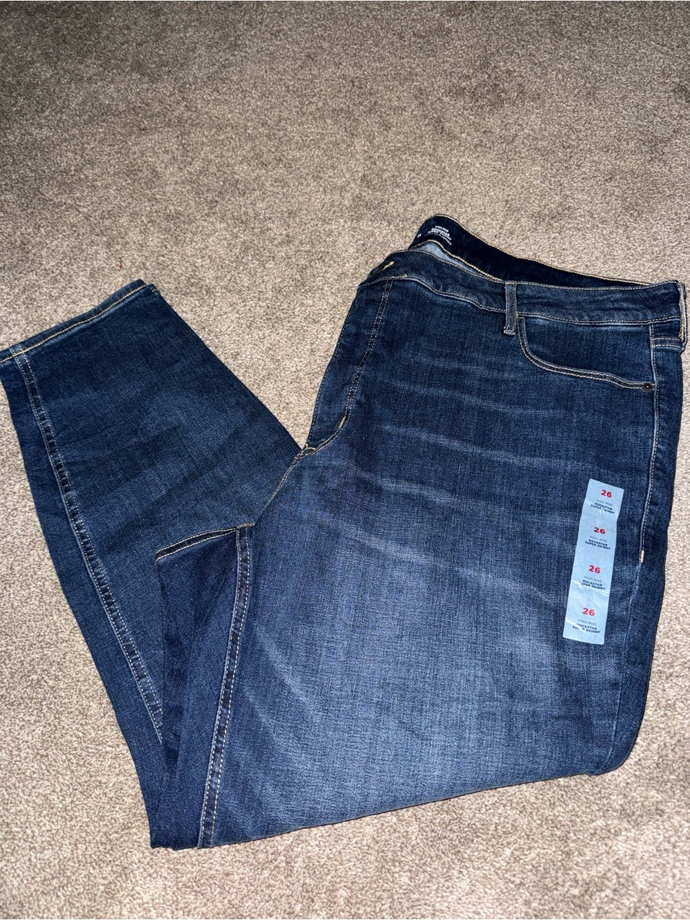 Old Navy Women's Skinny Jeans — Dark Blue Denim